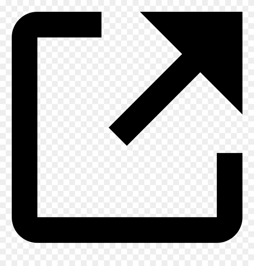 Material Icon External Link Clipart