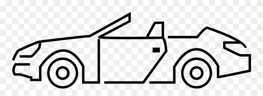 Open Car - Convertible Clipart