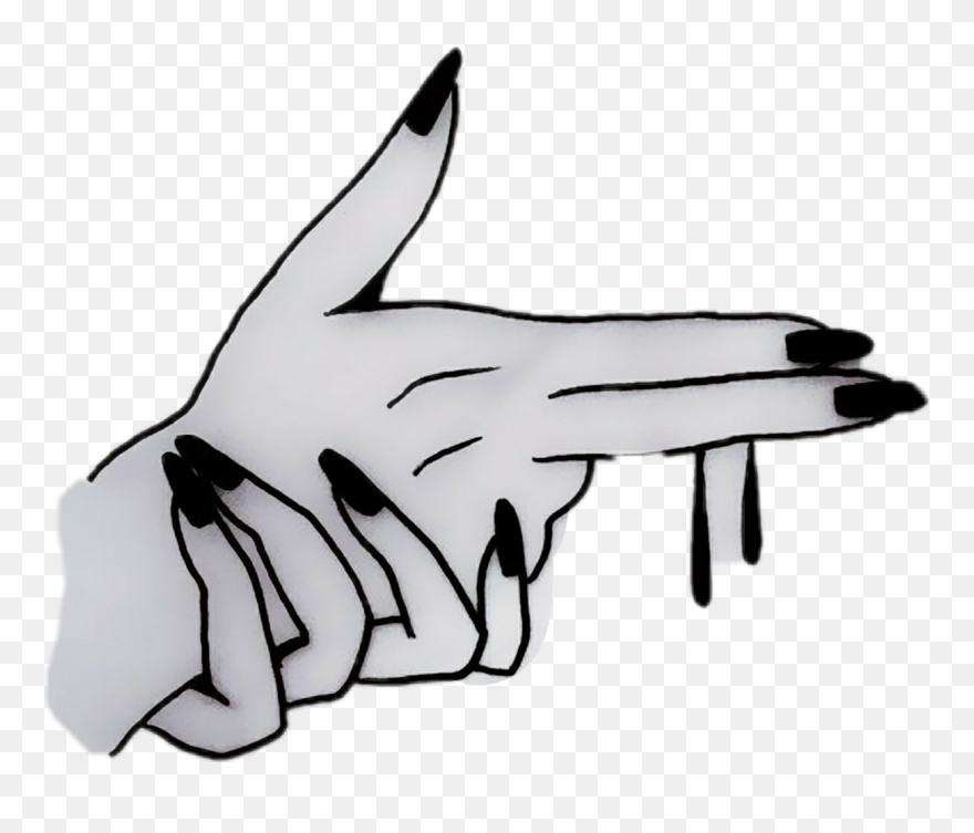 Fingers Drawing Aesthetic Transparent Png Clipart Free - Tattoo Drawing Ideas