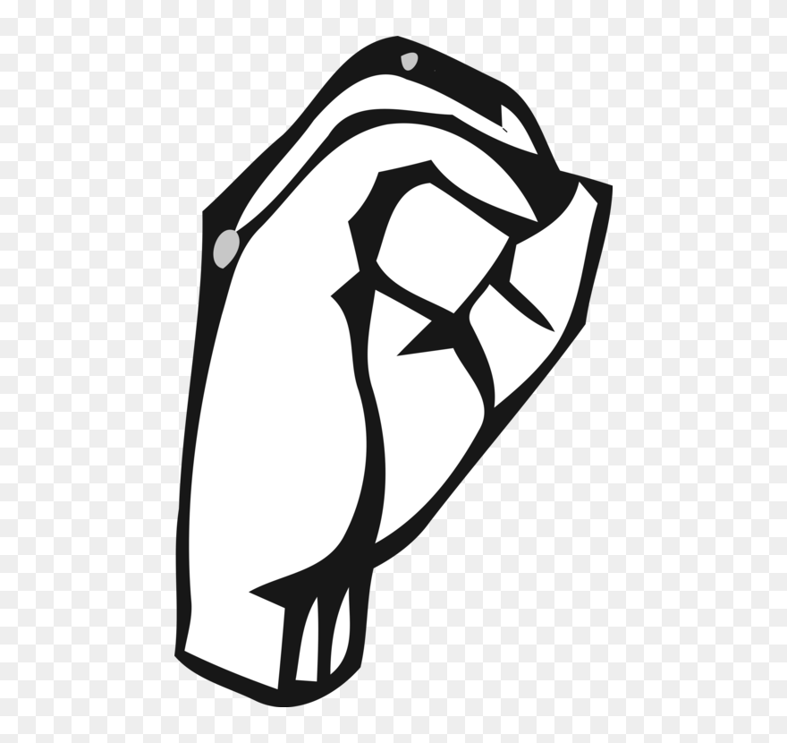 Zero Clipart Sign Language Sign Language Alphabet O Png Download