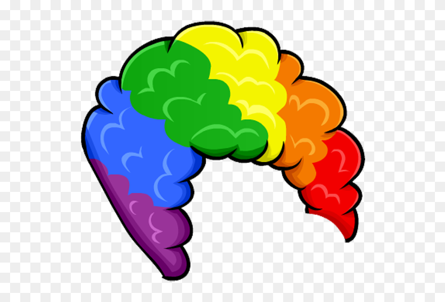 Free Clown Wig Cliparts, Download Free Clip Art, Free - Transparent Background Clown Wig Transparent - Png Download