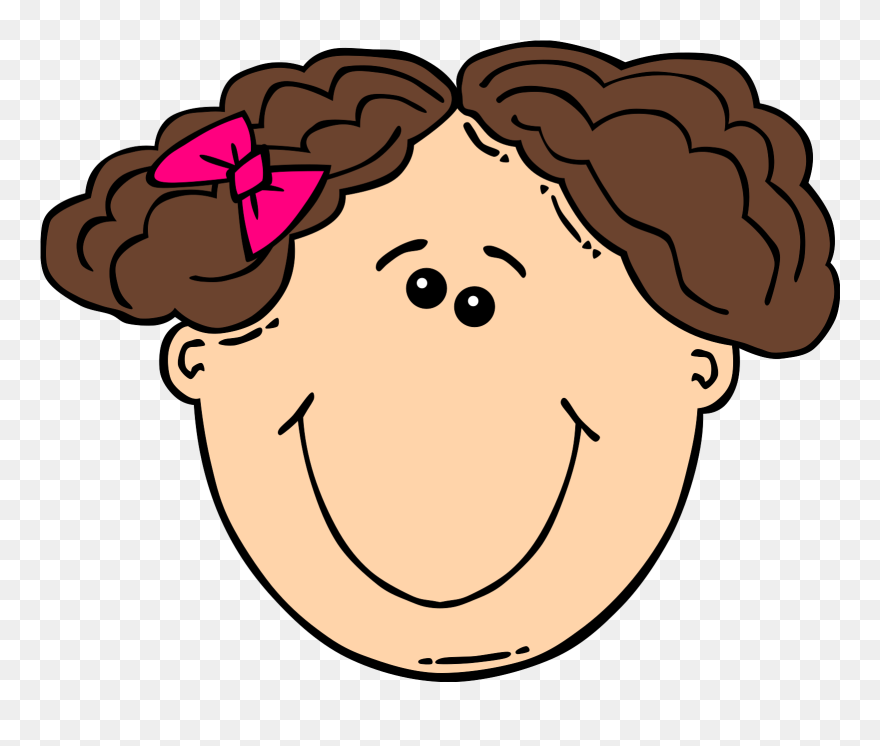 Short Curly Hair Cartoon Clipart