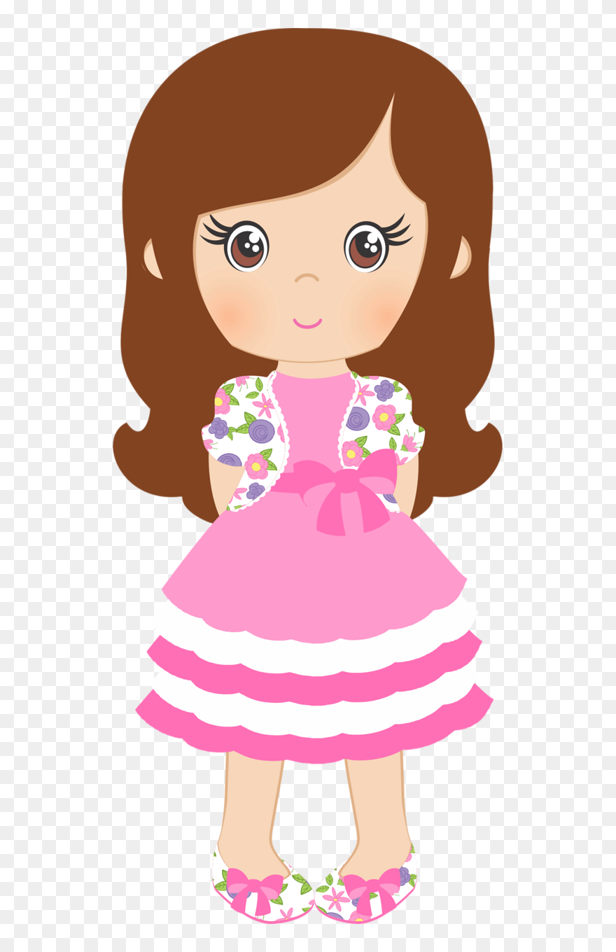 Art Svg Shabby Chic - Girl Clipart - Png Download