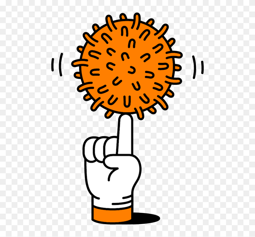 No Touching And Social Distancing - Coloring Book Clipart