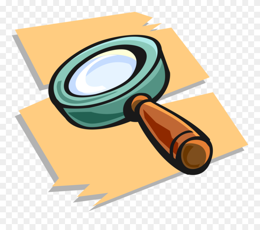 Vector Illustration Of Magnification Through Convex - Flashlight Clipart - Png Download