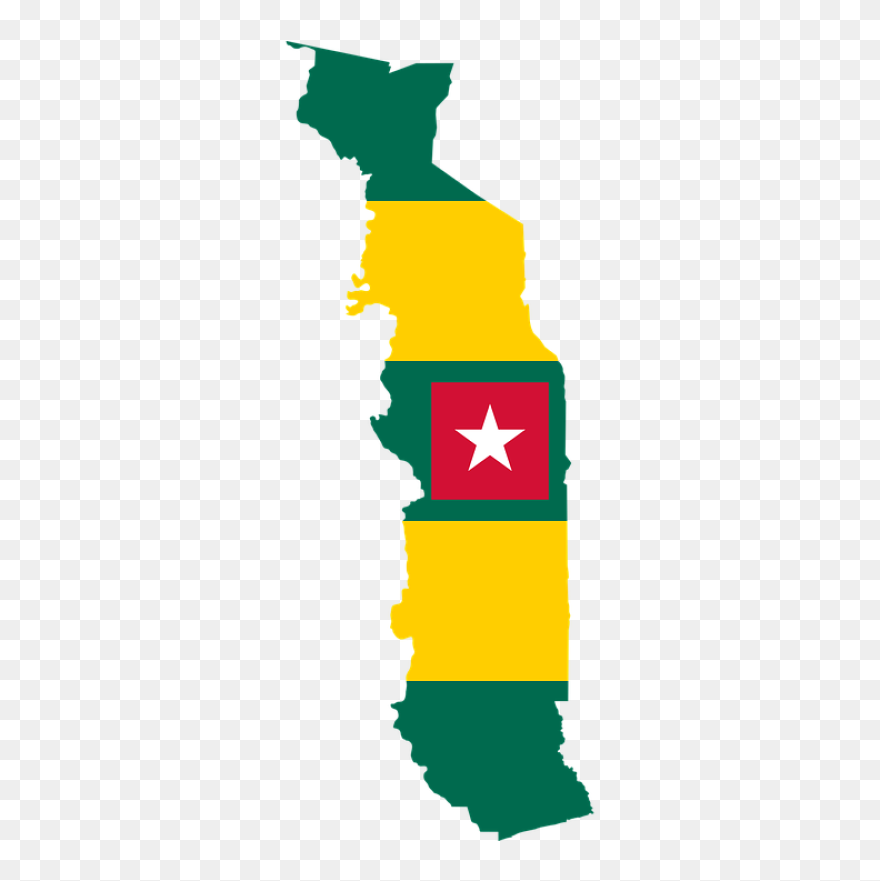 Map Togo Flag Clipart