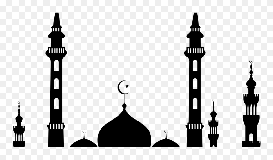 Mosque Silhouette Islam Eid Al-fitr - Mosque Images For Drawing Clipart