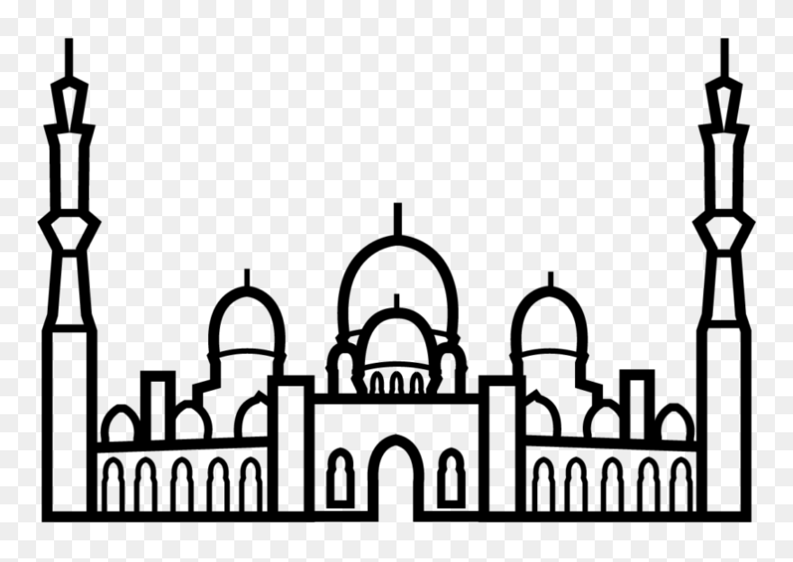 Sheikh Zayed Mosque Clipart - Png Download