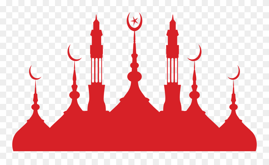 Mosque Silhouette Islamic Architecture - Eid Ul Adha Temple Clipart