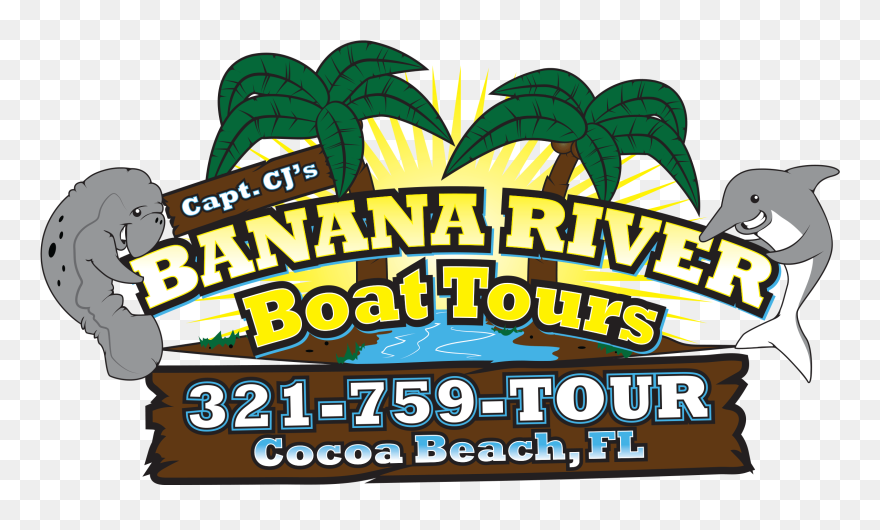 Banana River Boat Tours - Illustration Clipart