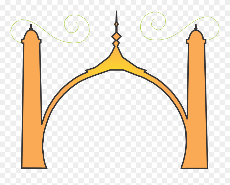 Mosque Clipart Kubah - Animasi Kubah Masjid Png Transparent Png