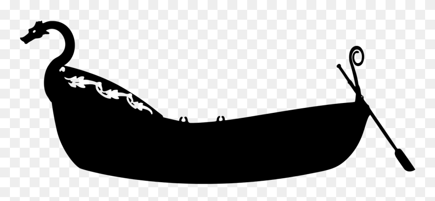 Rowboat Silhouette Clipart