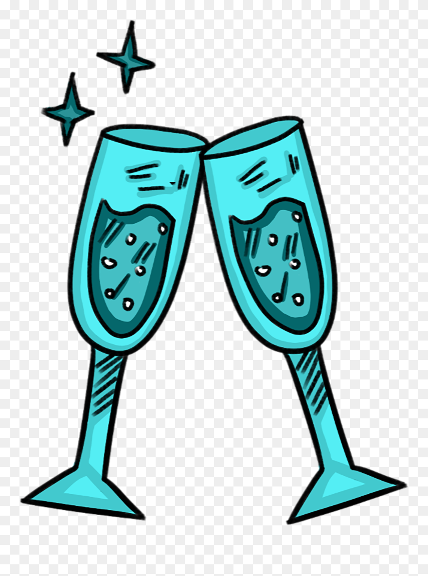 Champagne Stemware Clipart