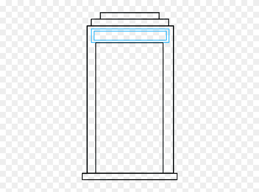 How To Draw Tardis - Kitchen Appliance Clipart