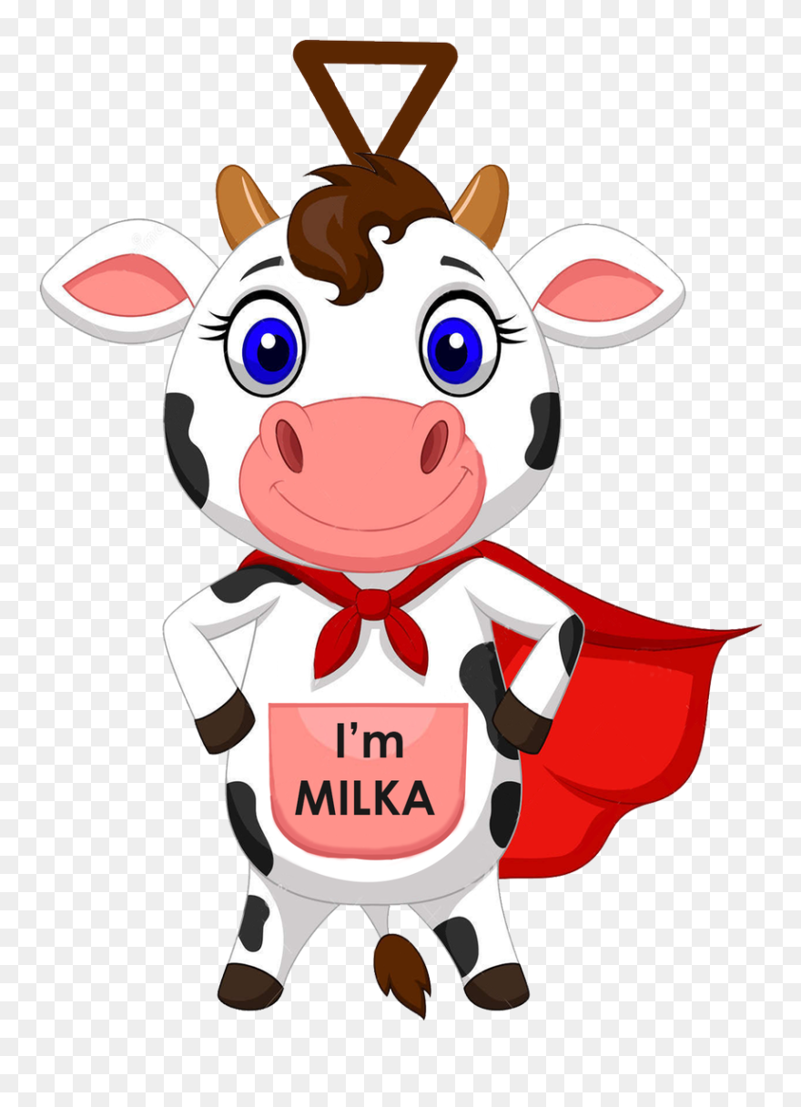 Vaca Superheroe Clipart
