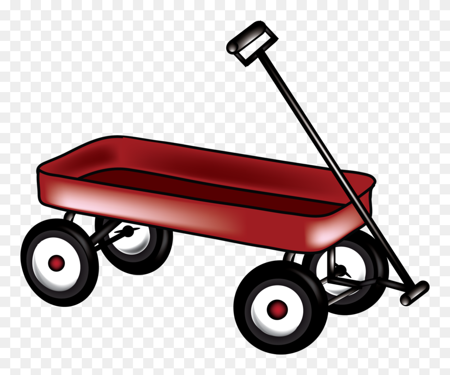 Download Free Png Little Red Wagon Clipart - Radio Flyer Wagon Drawing Transparent Png