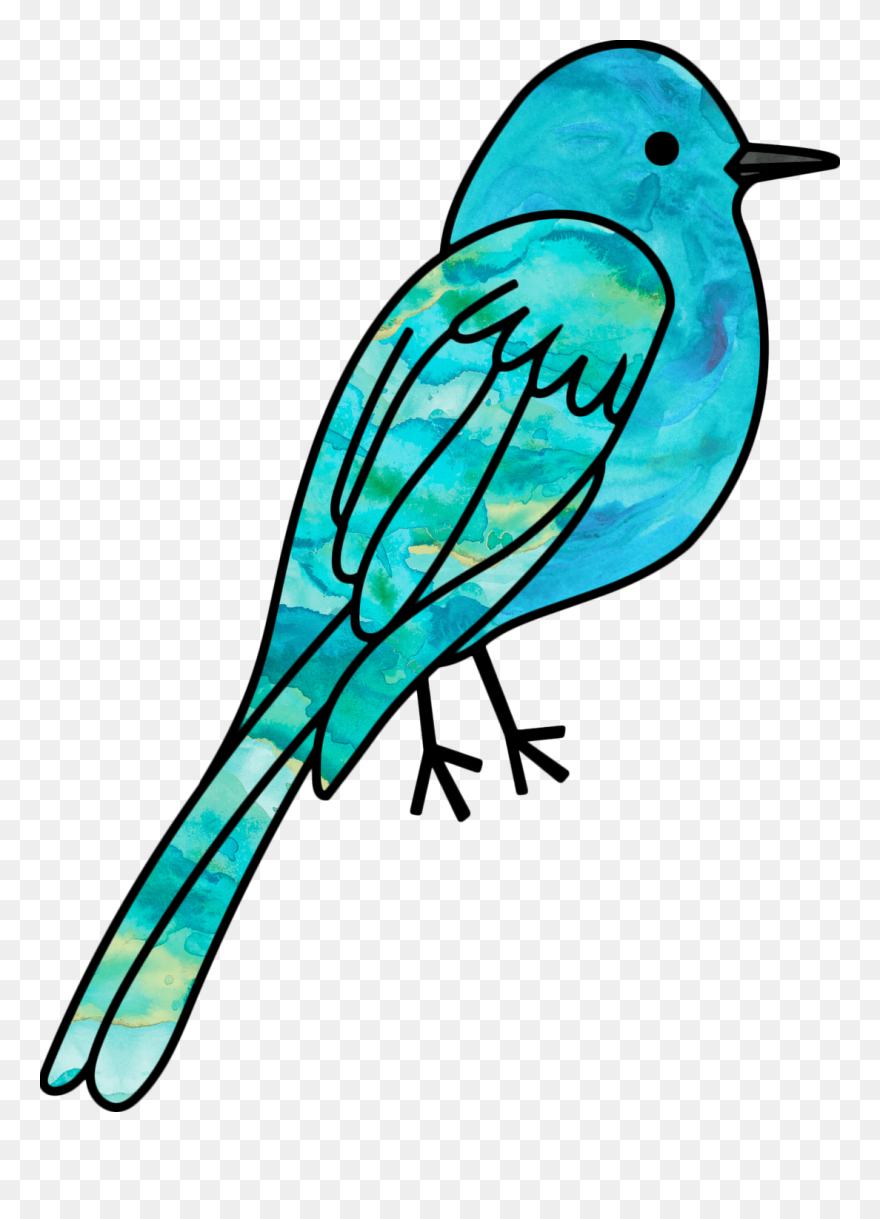 Outdoor Nature Preschool Programs - Mountain Bluebird Clipart