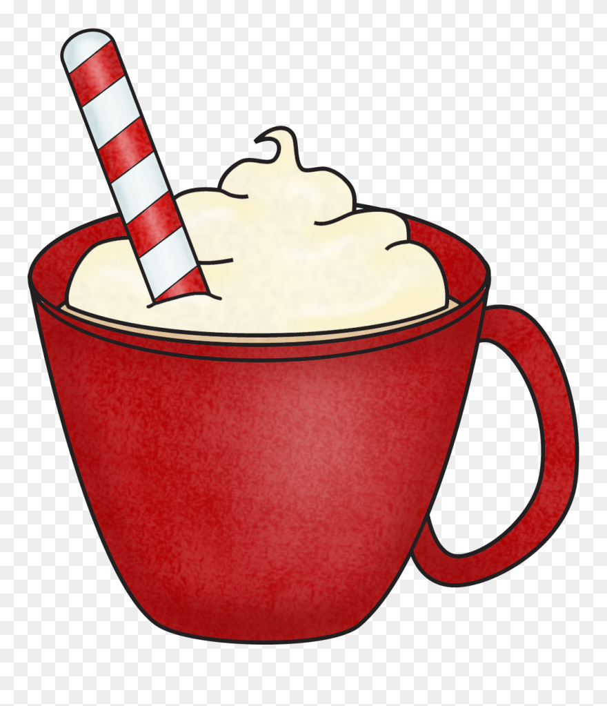 Coffee Cup Whip Cream Clip Art - Png Download