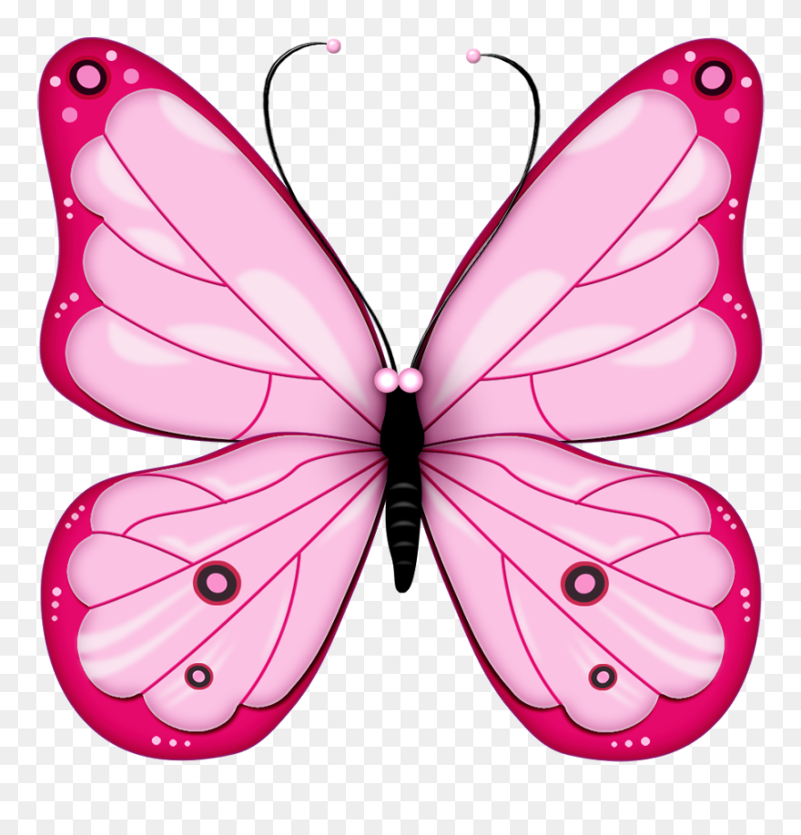 Pink Butterfly Clipart - Png Download