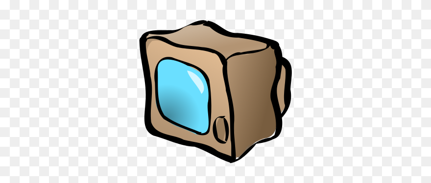 Retro Brown Tv Svg Clip Arts - Png Download