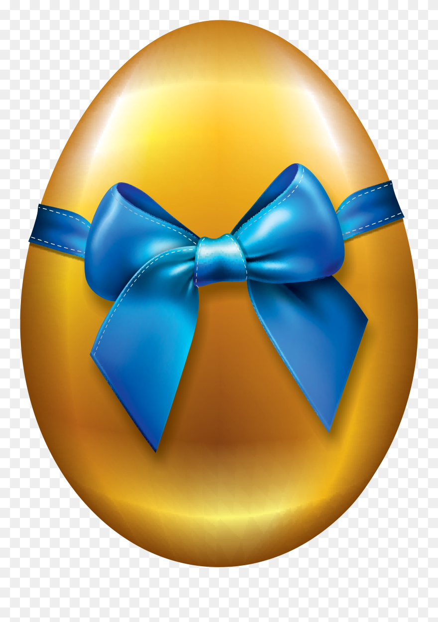 Golden Picture Easter Bunny Egg Transparent Red Clipart - Easter Golden Egg Png
