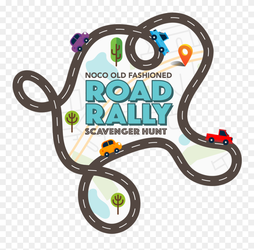 Picture - Scavenger Hunt Road Map Clipart