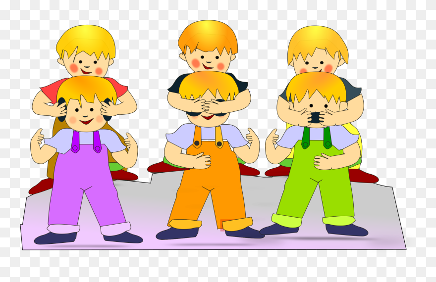 See No Evil Hear No Evil Speak No Evil Svg Clip Arts - Horseplaying At School - Png Download