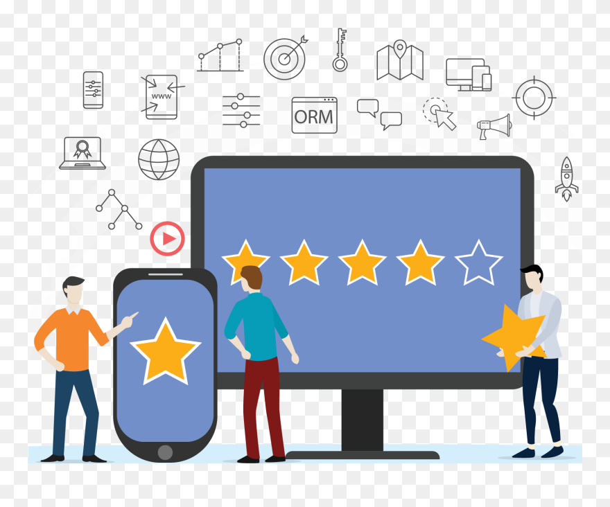 Web Reputation Analysis Sentiment Plan - Reputation Management Clipart