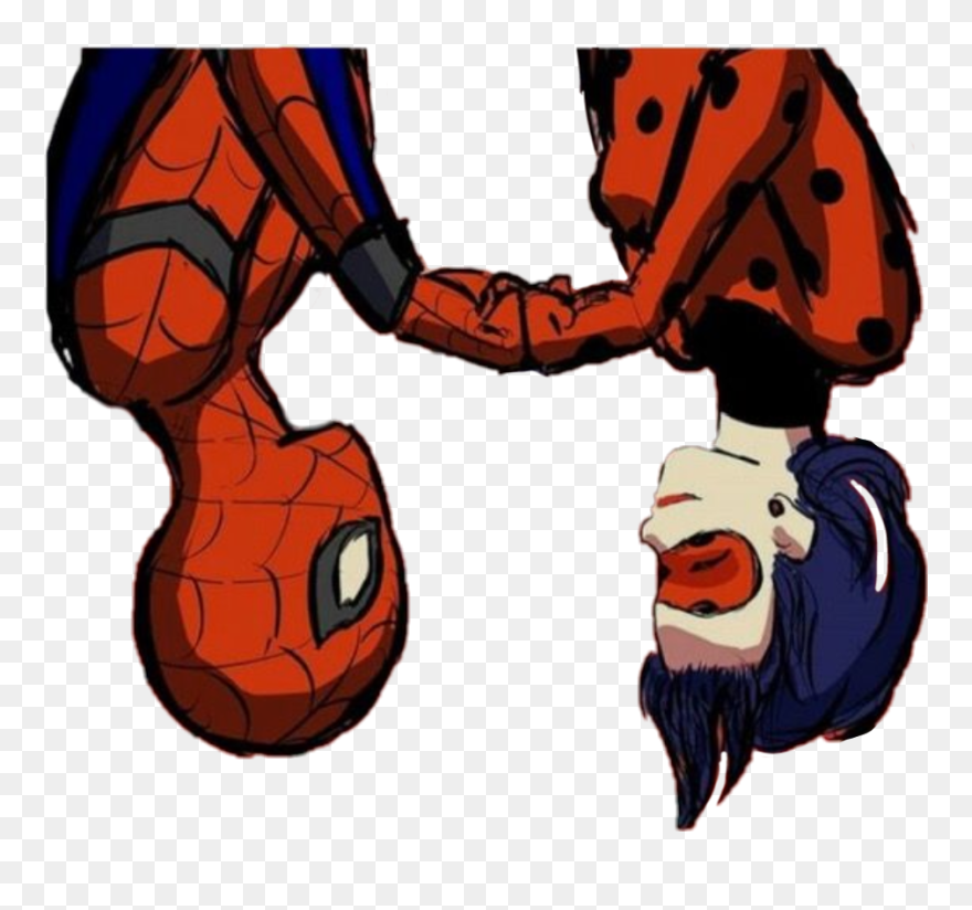 #spider-man #miraculous #fistbump #ladybug #miraculousladybug - Spider Man And Ladybug Clipart