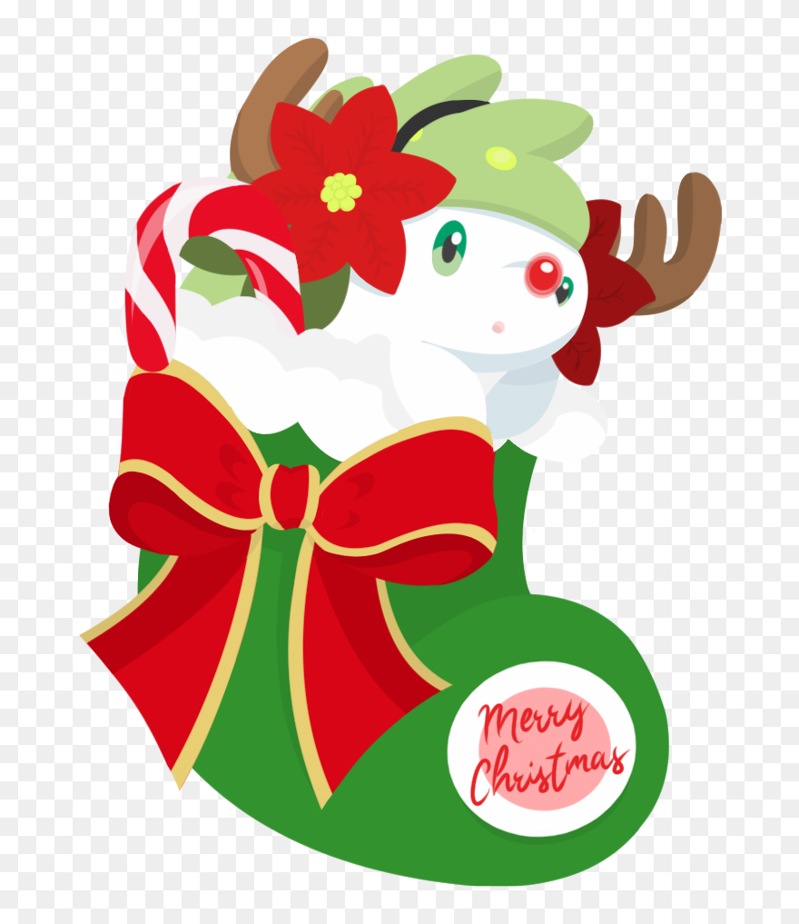 Santa Shaymin Clipart