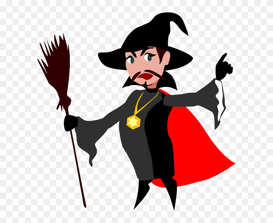 Male Witch Clipart - Png Download