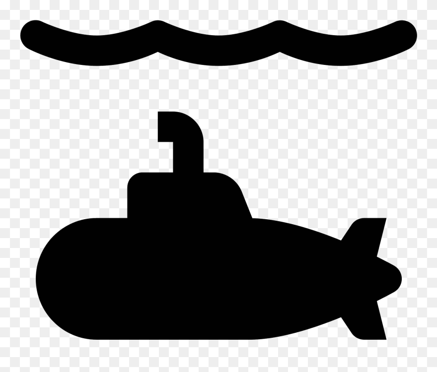 At Getdrawings Com Free - Silhouette Submarine Clipart - Png Download