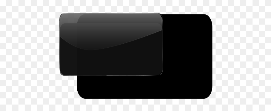 Black Glossy Button Motivate Svg Clip Arts - Electronics - Png Download