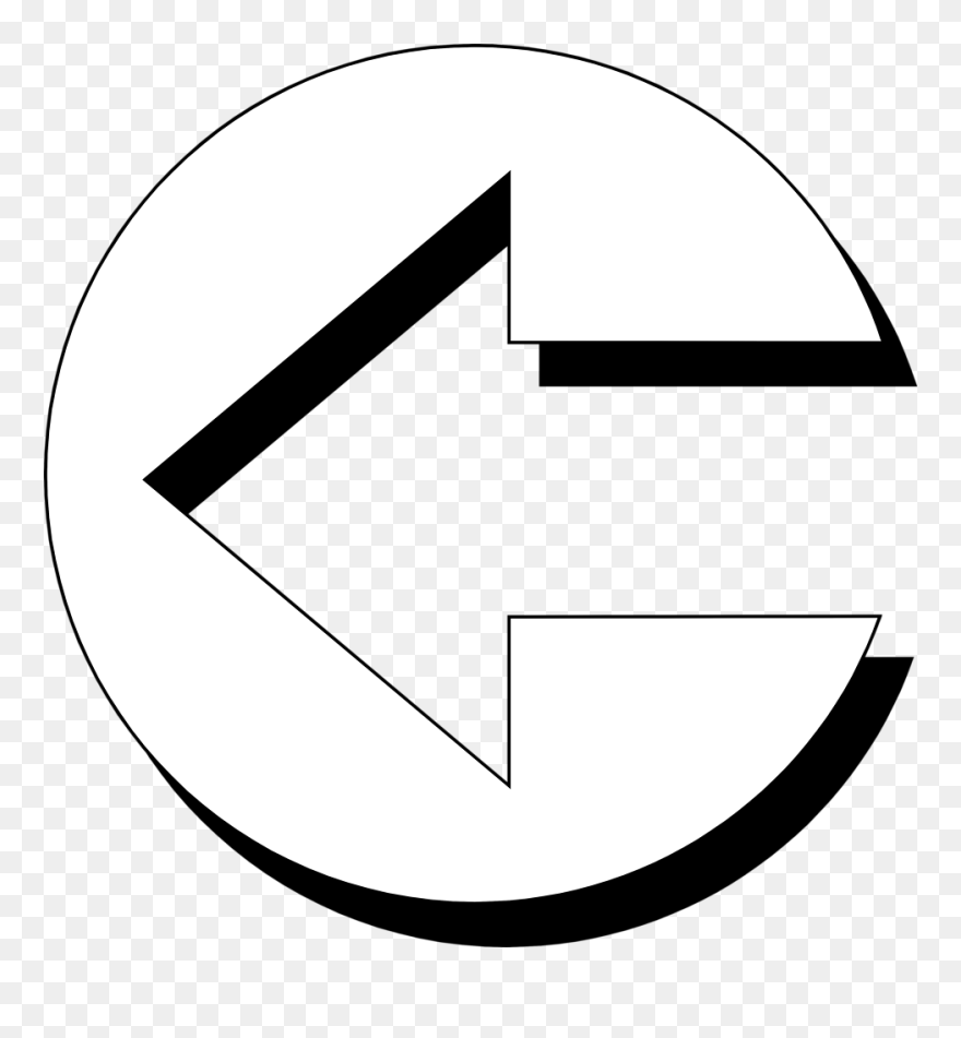 White Arrows In Png On A Transparent Background - Circle Clipart