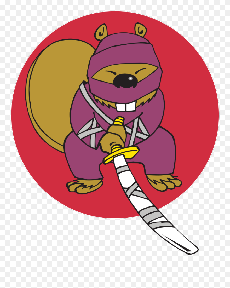 Beaver Ninja Svg Clip Arts - Ninja Beaver - Png Download
