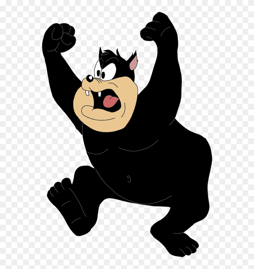 Angry And Naked Pete - Cartoon Clipart