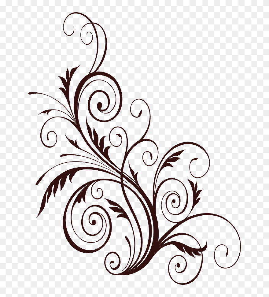 Brown Floral Png - Floral Design Vector Png Clipart