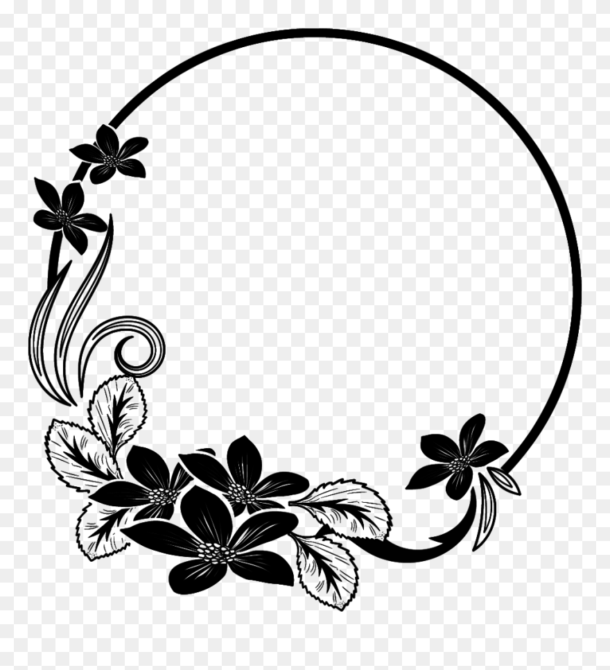 Tek Renk Çiçek Çizimleri Clipart