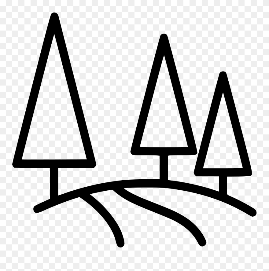 Forest Tree Road Mountain Nature - Portable Network Graphics Clipart