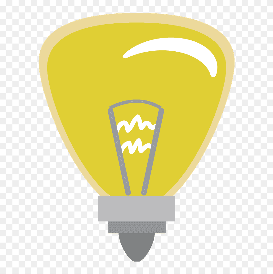 Light Bulb Emoji Clipart - Incandescent Light Bulb - Png Download