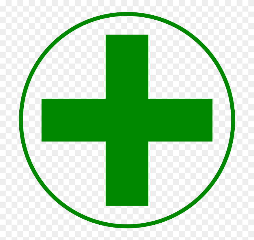 Transparent Green Cross Png - Imagen De Cruz Verde Clipart