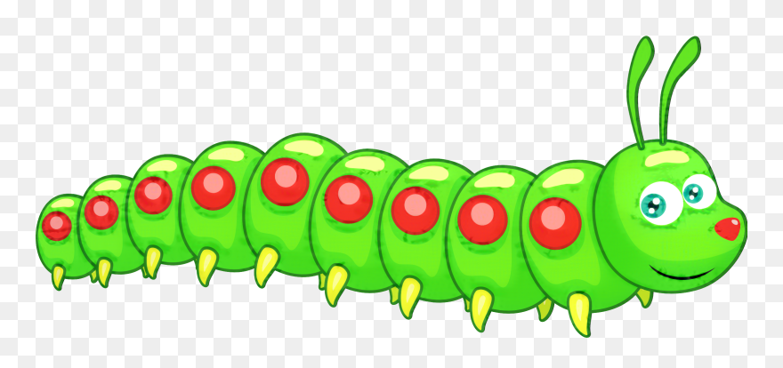 Caterpillar Clipart Vector - Caterpillar Clipart Png Transparent Png
