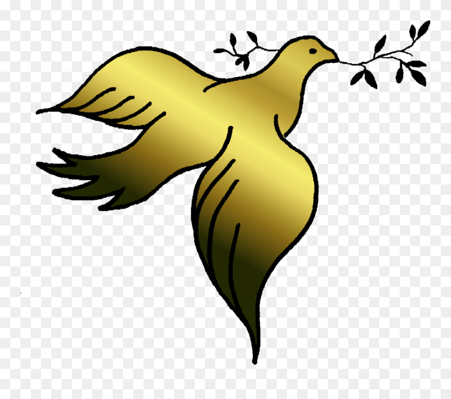 Christmas Dove Clipart Clipart Free Library Gold Dove - Gold Dove Clipart - Png Download