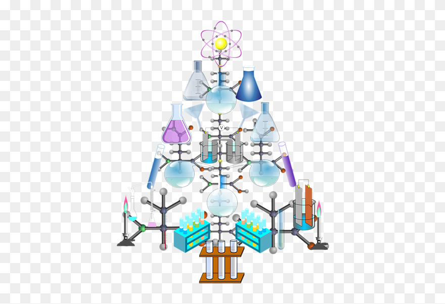 Christmas Tree For Chemist Clipart