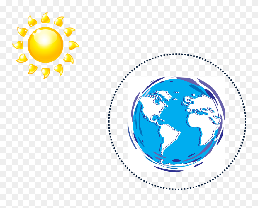 Transparent Green House Effect Clipart - Sun Ray On Earth Png