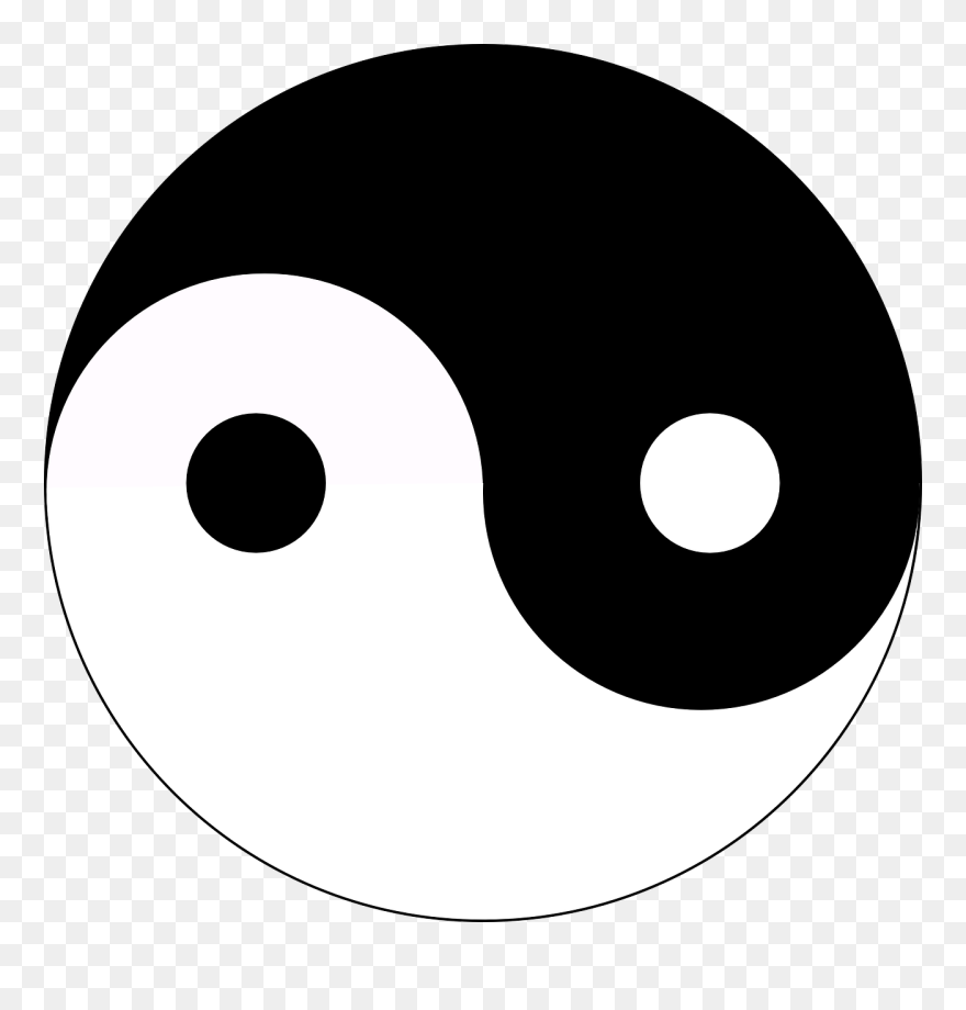 Jin Jang Clipart - Png Download