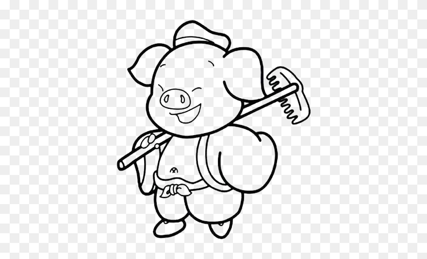 Pork Drawing Walking - 猪八戒 西游 记 人物 Clipart