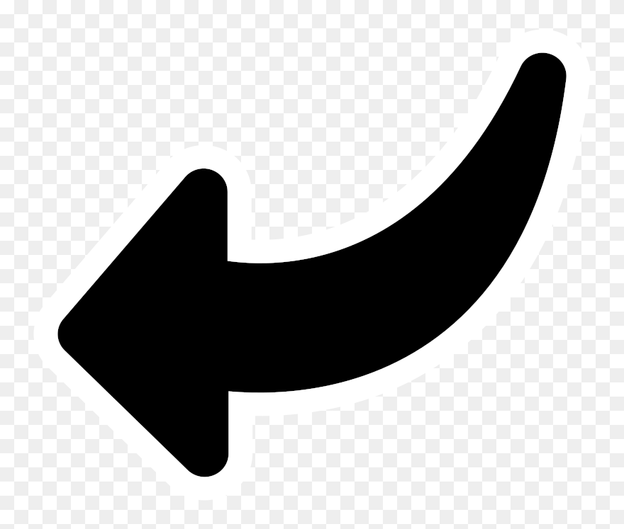 Mono Folder Inbox - Arrow Pointing Left Png Clipart