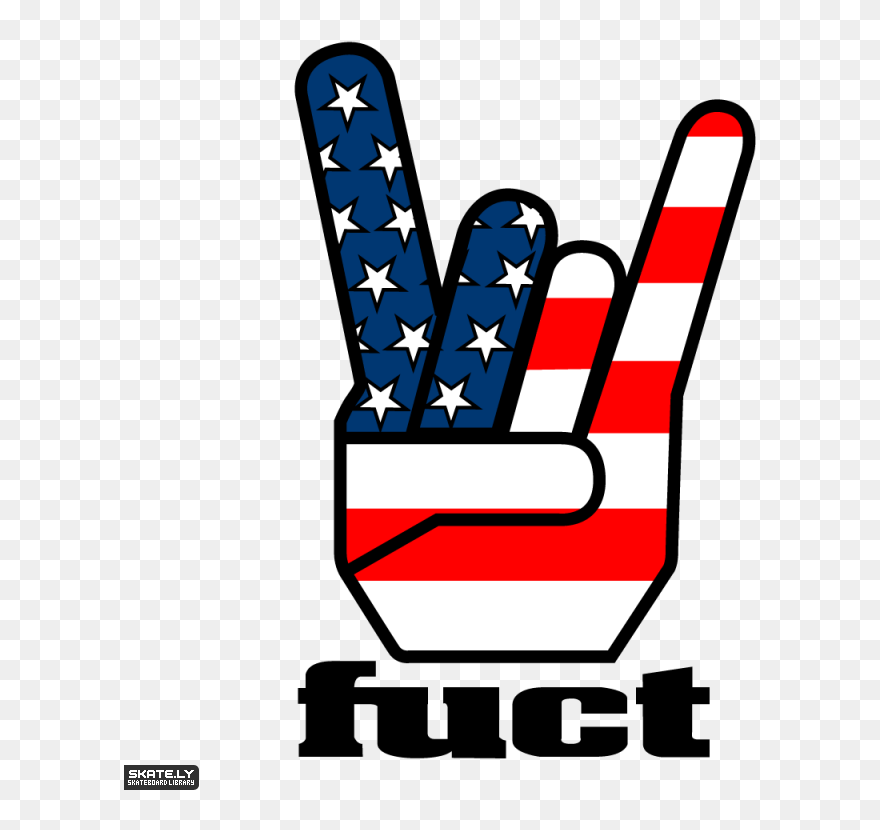 Rock Stars With American Flag Clipart