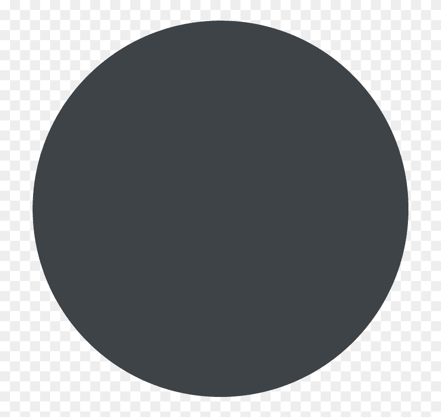 Black Circle Emoji Clipart - Seattle Art Museum - Png Download